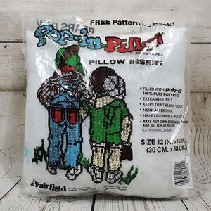 Read Desc Fairfield Pop In Pillow Pillow Insert 12"x12" Poly-fill Free Pattern